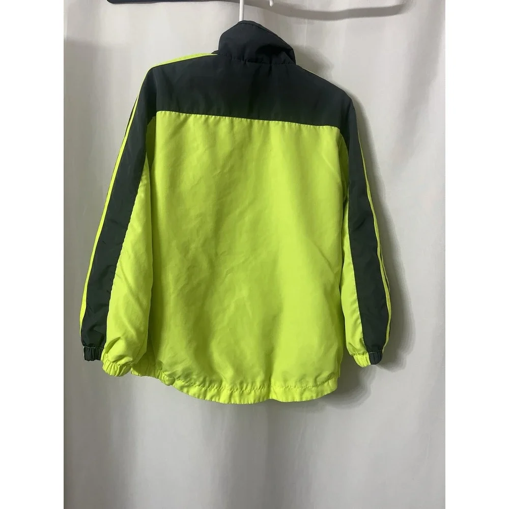 Adidas Full Zip Jacket Boy Size 6 Multi Color Lightweight Windbreaker‎  (B19)